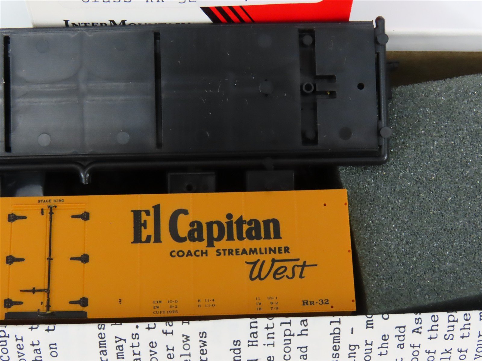 HO Scale InterMountain/Longs Model RR Supply Kit SFRD El Capitan Reefer #35793
