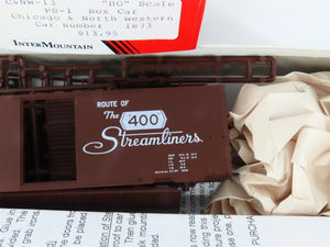 HO Scale InterMountain Kit C&NW-13 CNW 400 Streamliners 40' Box Car #1073