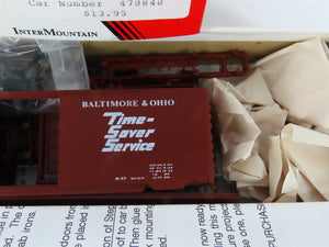 HO InterMountain Kit 40459-08 B&O Baltimore & Ohio Time Saver 40' Boxcar #470840