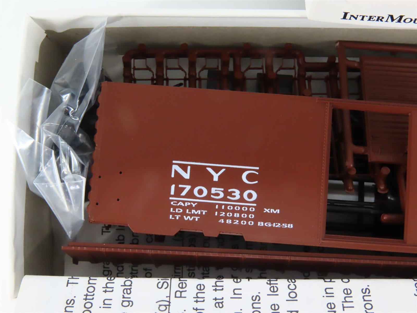 HO Scale InterMountain Kit 40401-14 NYC New York Central 40' Box Car #170530