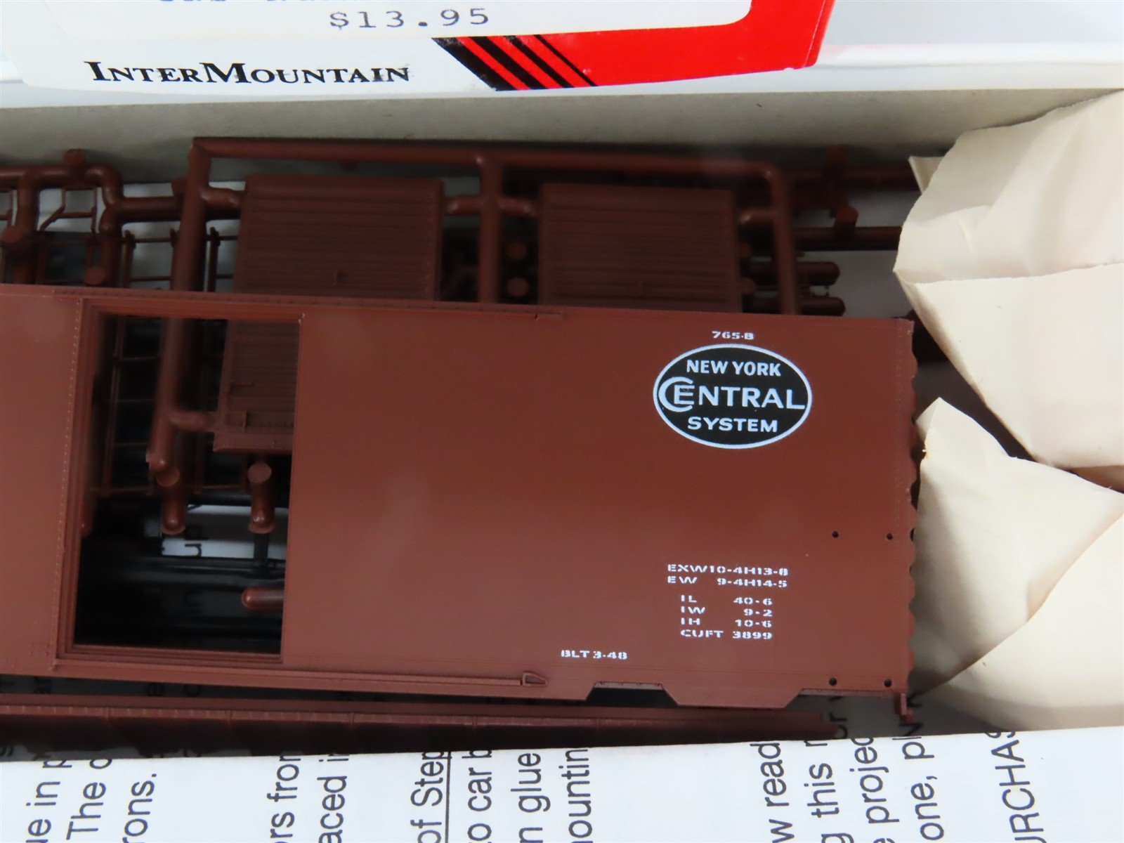 HO Scale InterMountain Kit 40401-14 NYC New York Central 40' Box Car #170530