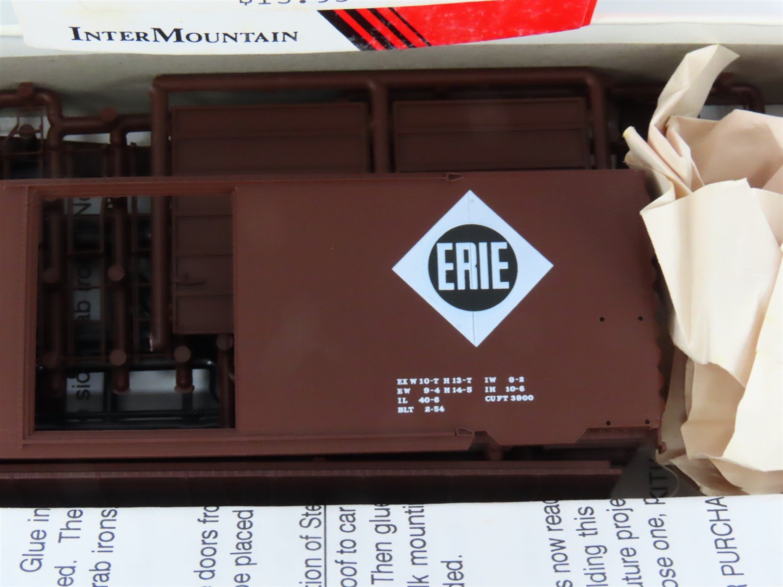HO Scale InterMountain Kit 40452-03 Erie Railroad 40' Single Door Box Car #84002