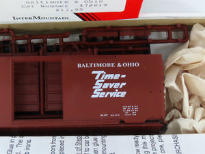 HO InterMountain Kit 40459-07 B&O Baltimore & Ohio Time Saver 40' Boxcar #470819