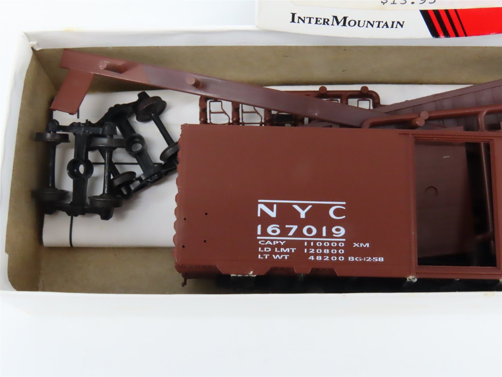 HO Scale InterMountain Kit NYC-02 NYC New York Central 40' Box Car #167019