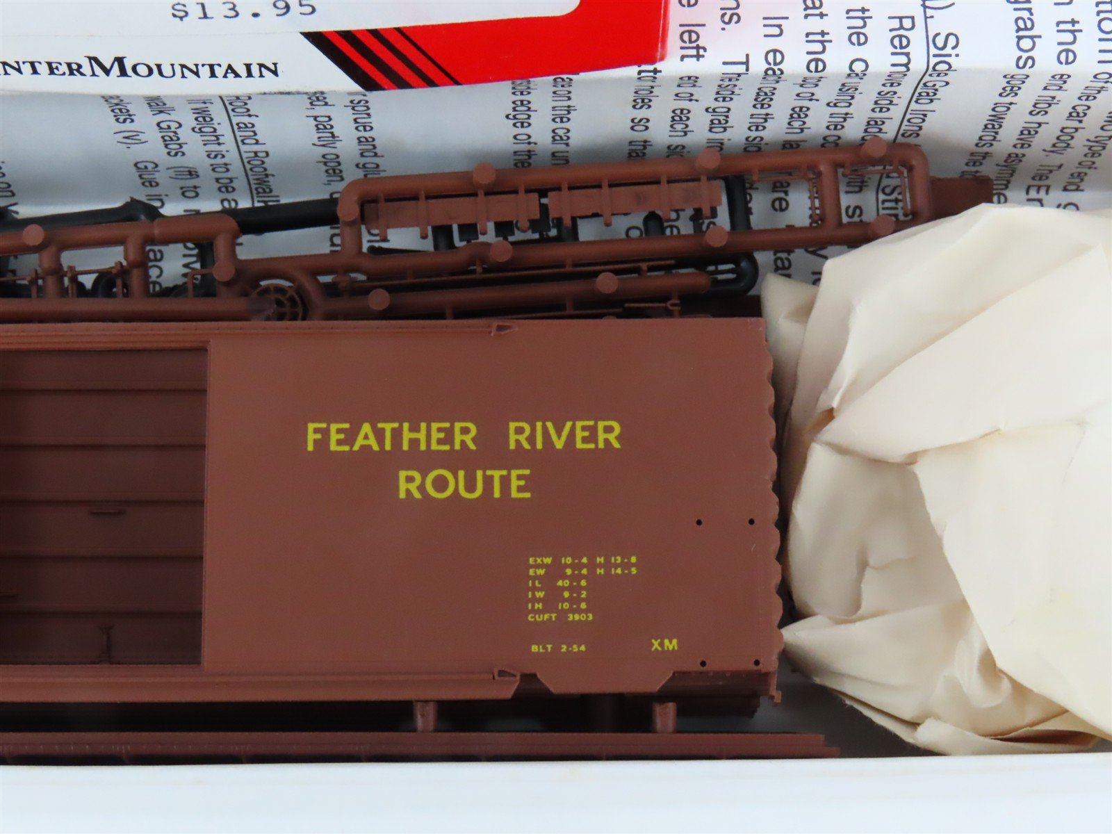 HO Scale InterMountain Kit WP-08 WP Feather River Route 40' Box Car #1968