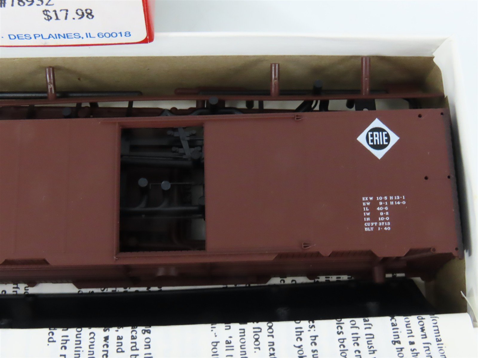 HO Scale IMWX/Des Plaines Hobbies Kit 135 Erie 