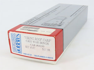 HO IMWX/Des Plaines Hobbies Kit 142 C&EI War Bonds Viking Roof Cars Boxcar 64150