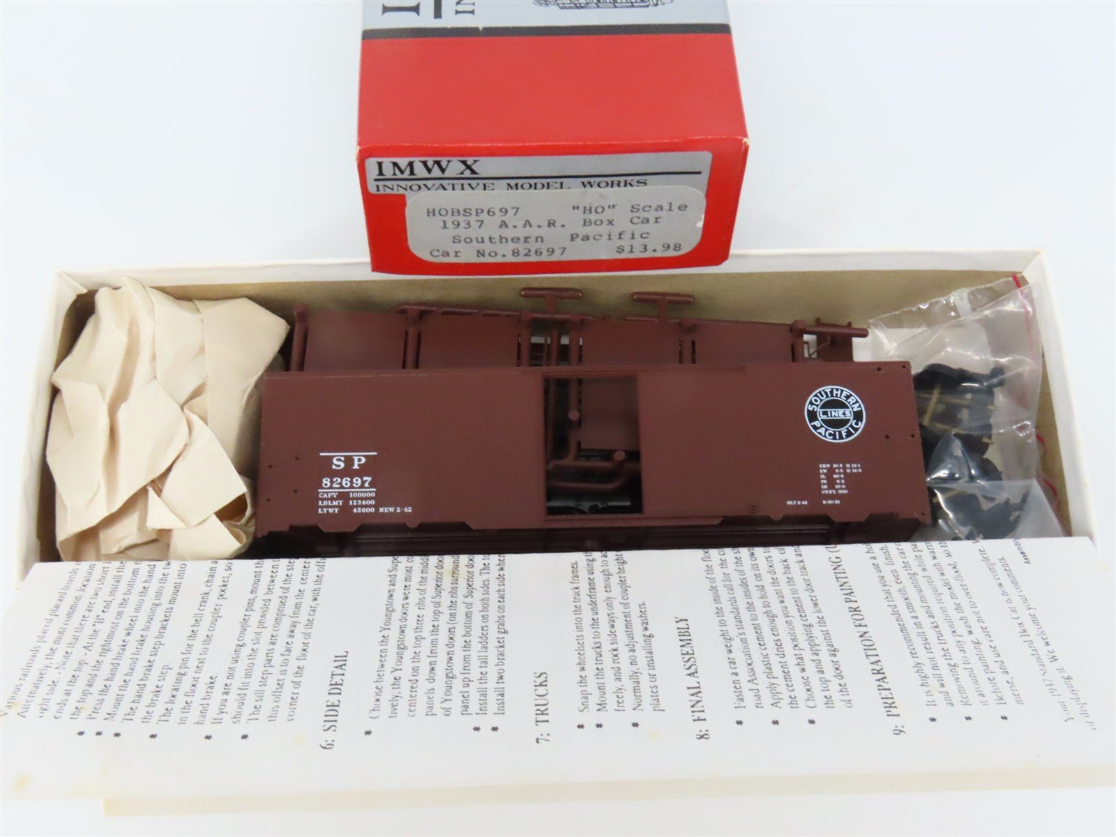 HO Scale IMWX Kit HOBSP697 SP Southern Pacific 1937 AAR 40' Box Car #82697