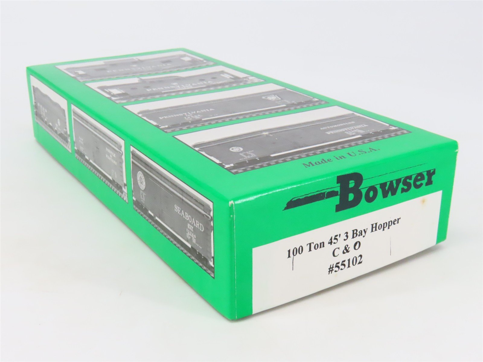HO Scale Bowser Kit 55102 C&O Chesapeake & Ohio Progress 3-Bay Hopper #78327