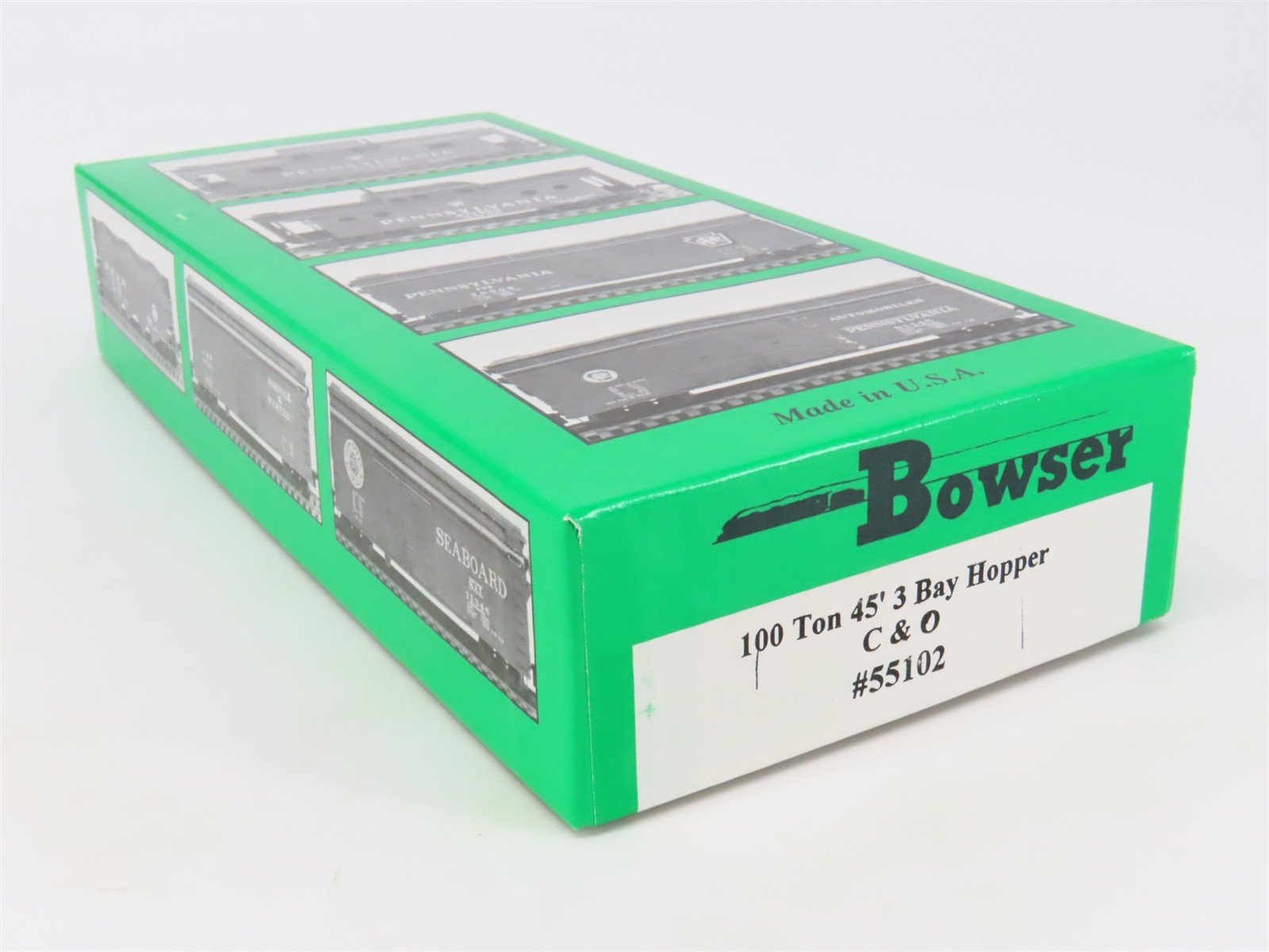 HO Scale Bowser Kit 55102 C&O Chesapeake & Ohio Progress 3-Bay Hopper #77786