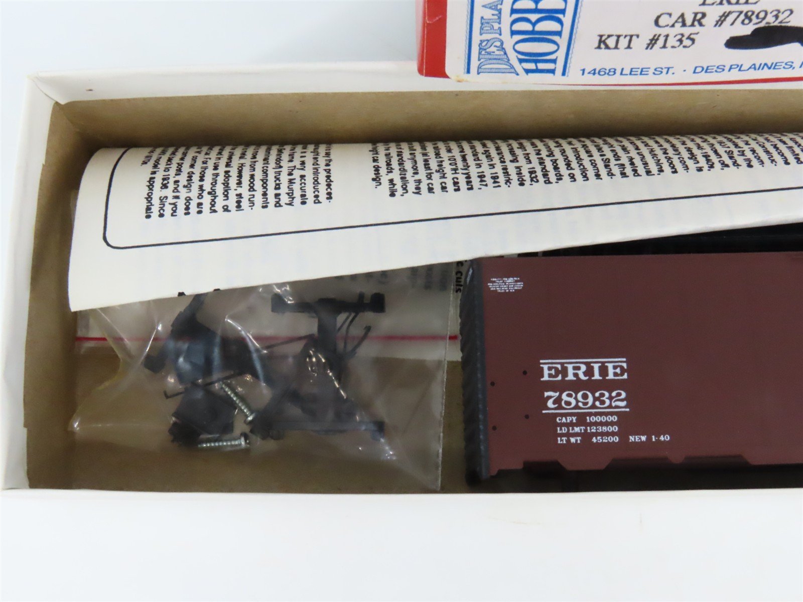 HO Scale IMWX/Des Plaines Hobbies Kit 135 Erie 