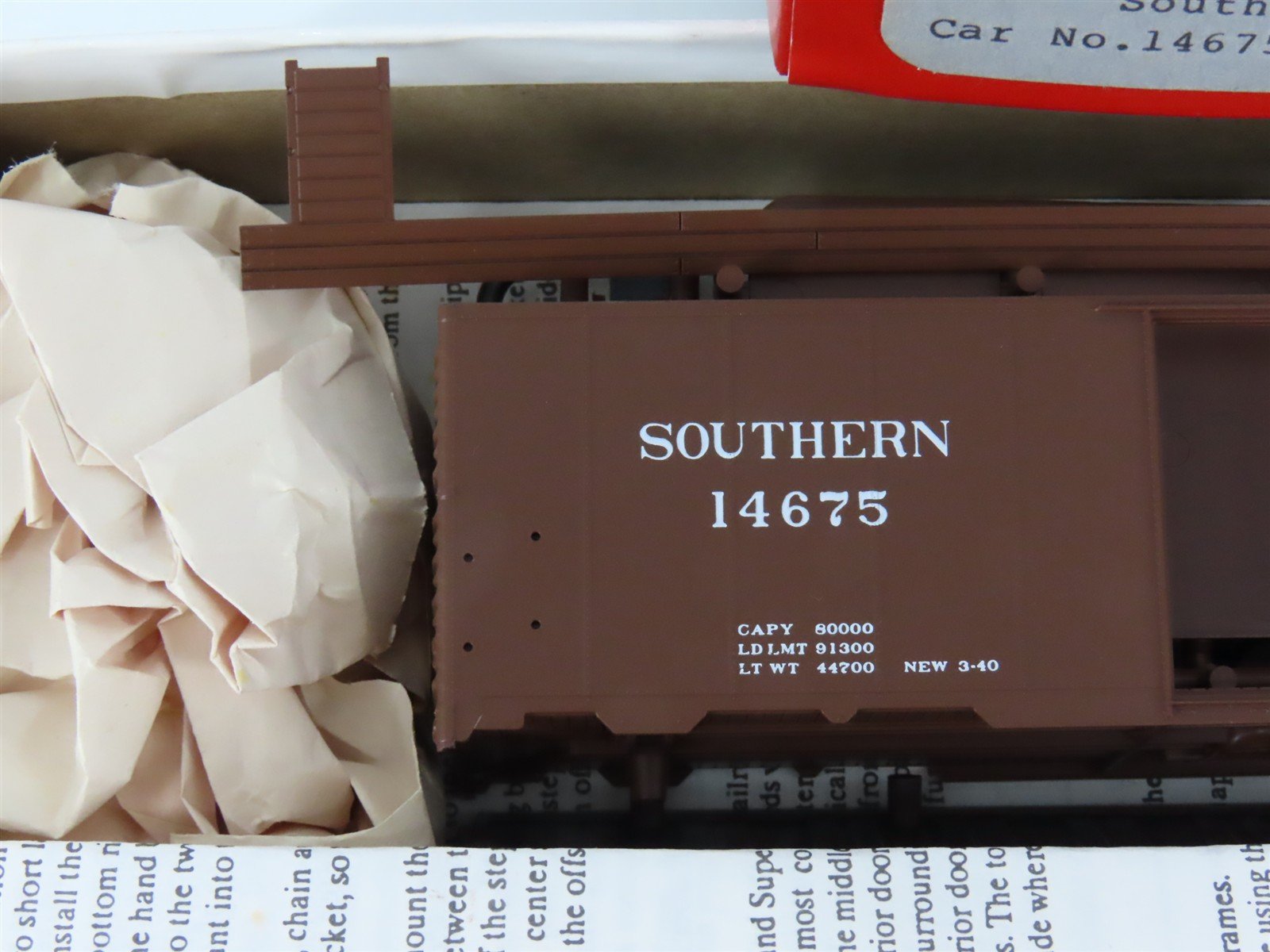 HO Scale IMWX Kit HOBSO675 SR Southern Railway 1937 AAR 40' Box Car #14675