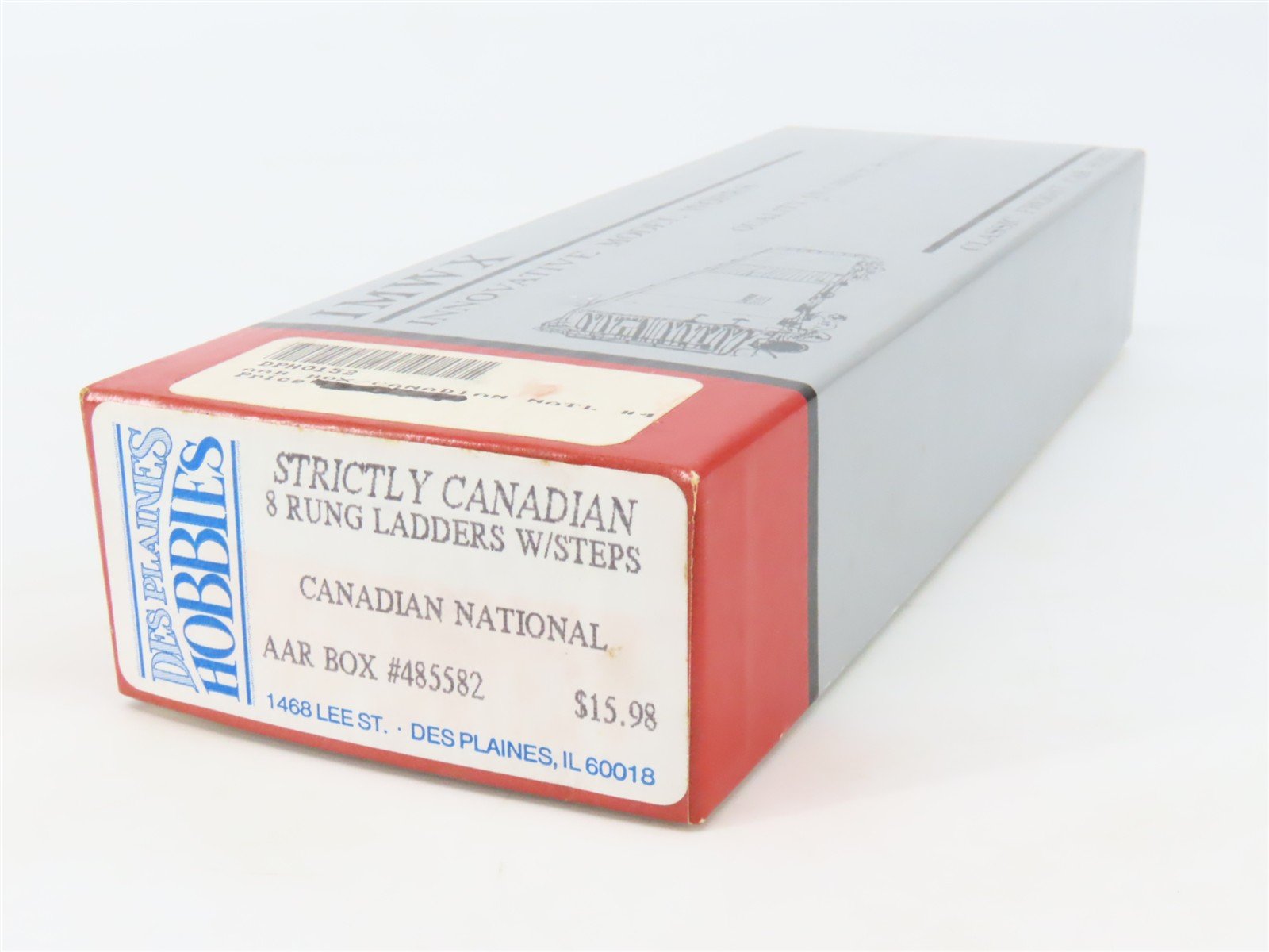 HO IMWX Des Plaines Hobbies Kit CNR Canadian National Maple Leaf Box Car #485582