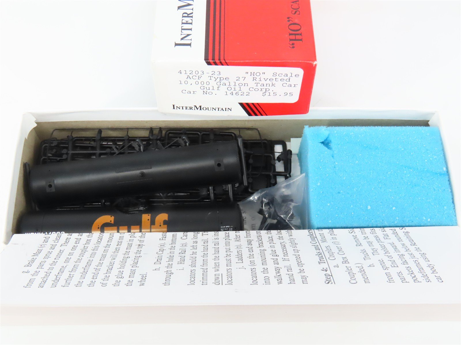 HO Scale InterMountain Kit 41203-23 WRNX Gulf Oil Single Dome Tank Car #14622
