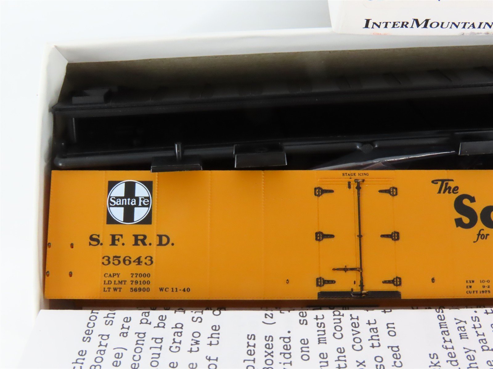 HO Scale InterMountain Kit 41115-05 SFRD Santa Fe Scout/SL Map Reefer #35643
