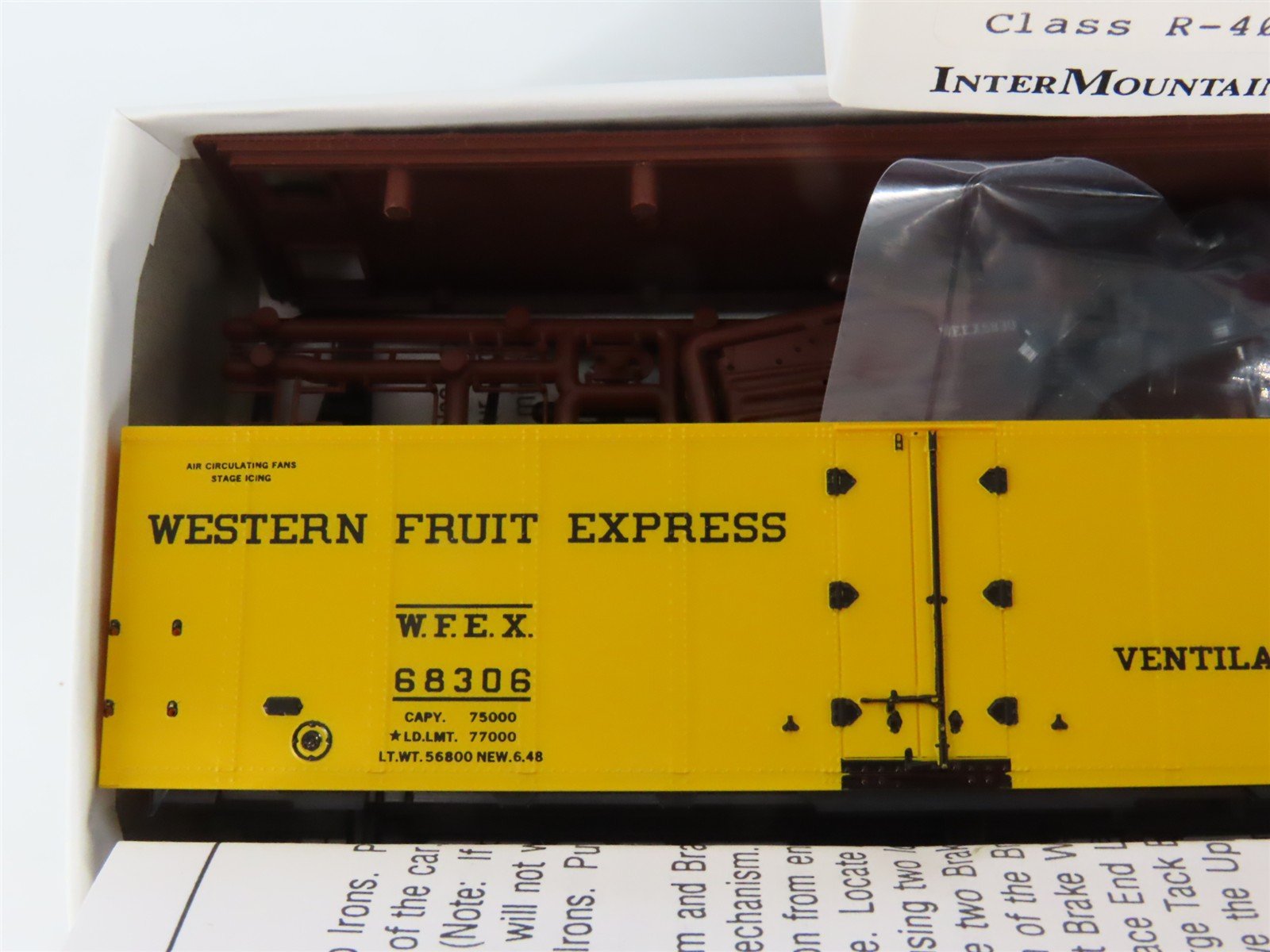 HO Scale InterMountain Kit 40505-10 GN WFEX Western Fruit Express Reefer #68306