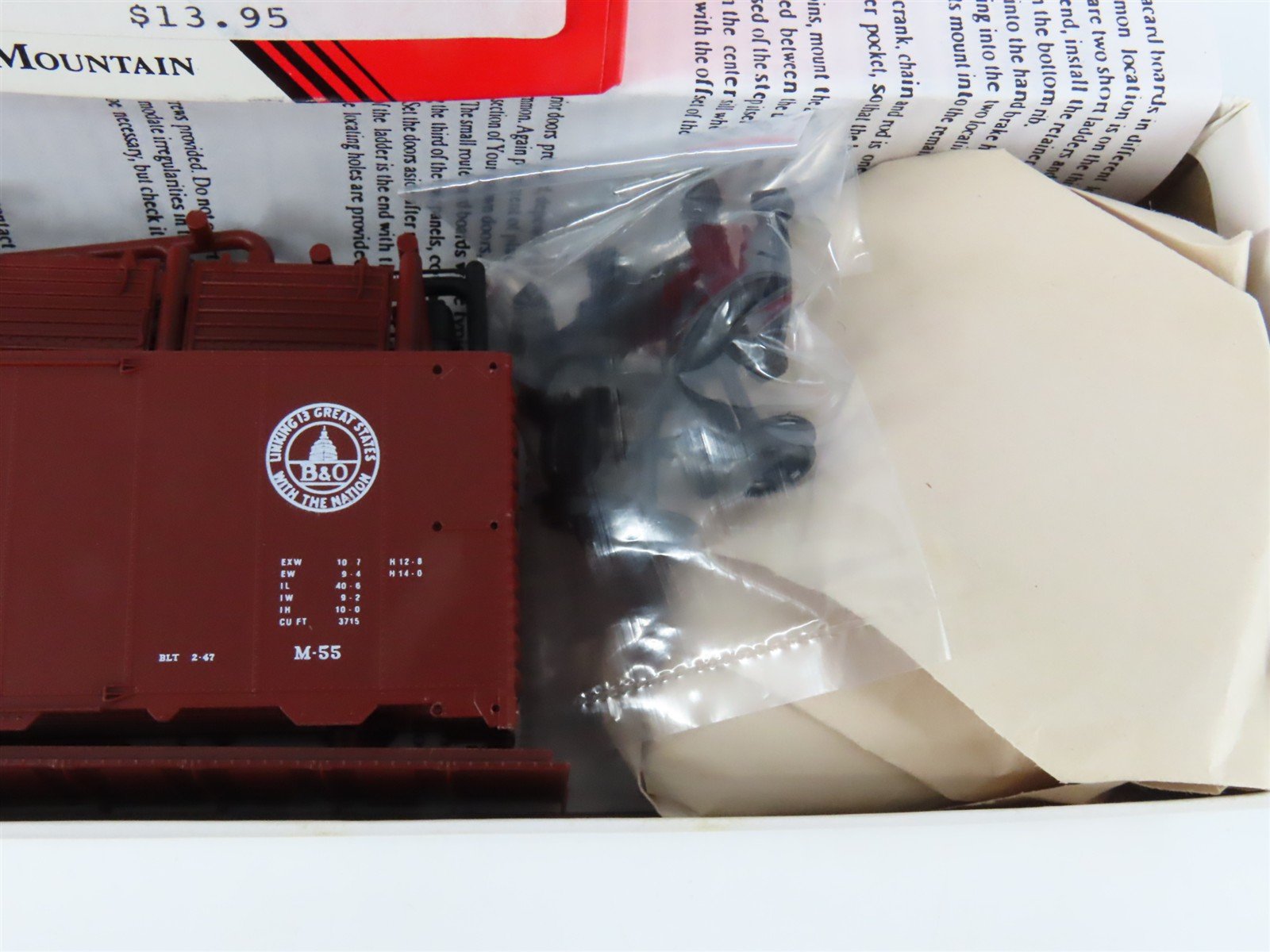 HO Scale InterMountain Kit B&O-06 B&O Baltimore & Ohio AAR 40' Box Car #465395