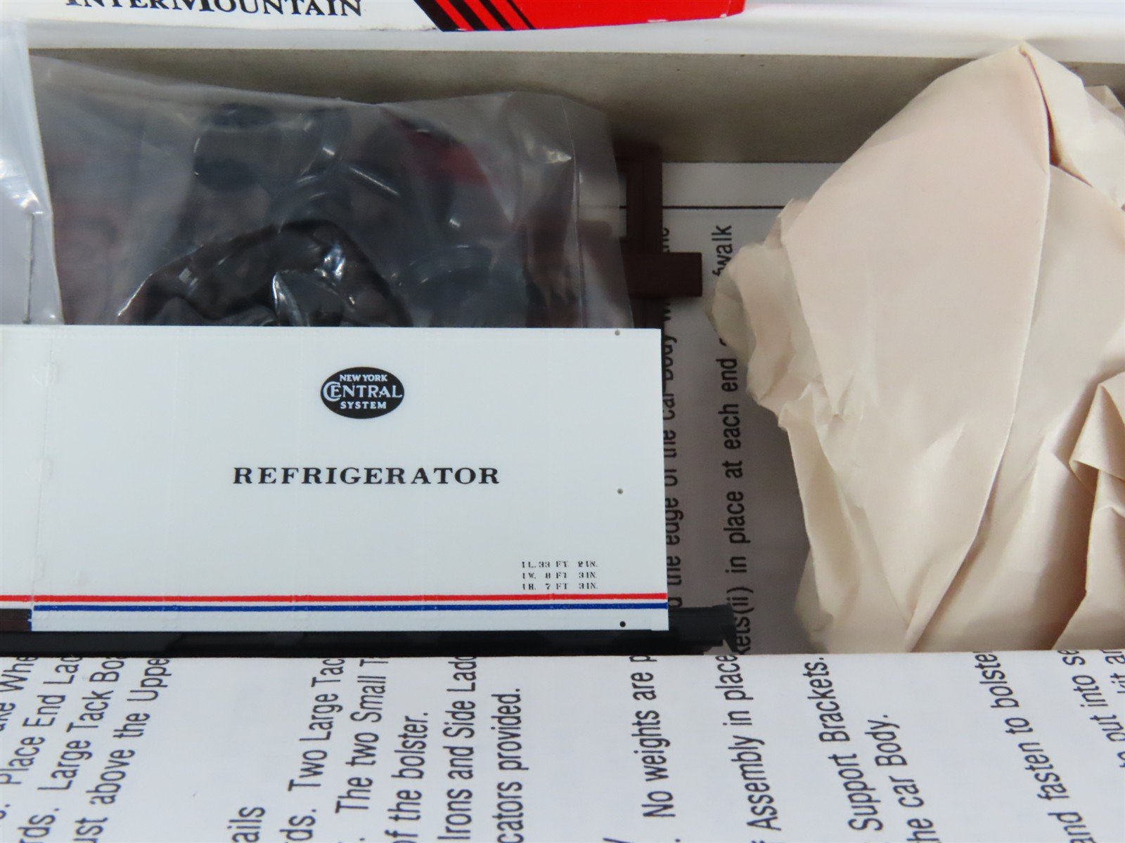 HO InterMountain Kit 40504-07 NYC New York Central MDT Ice Bunker Reefer #9282