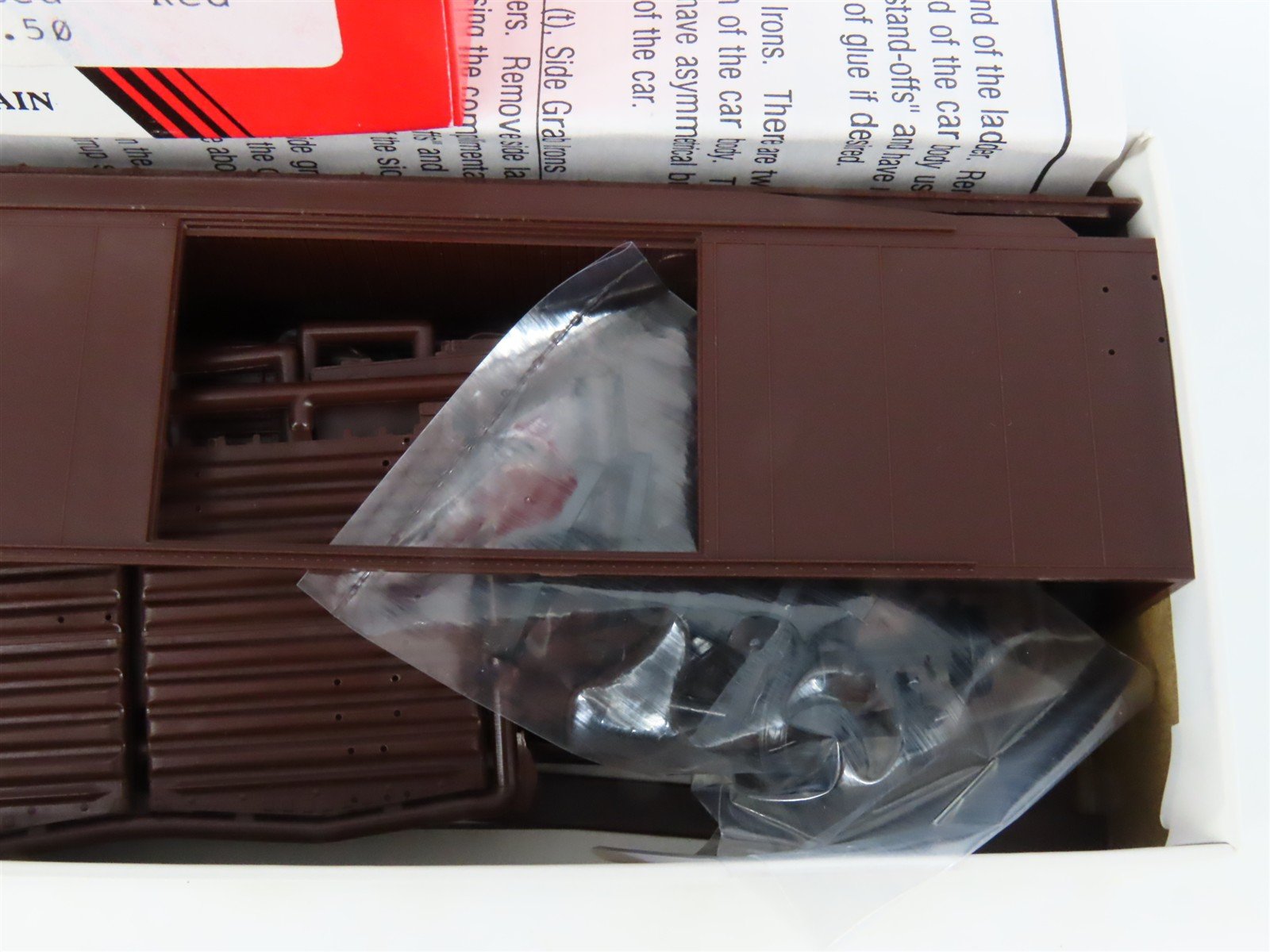 HO Scale InterMountain Kit 40698 Undecorated Red 50' Double Door Box Car