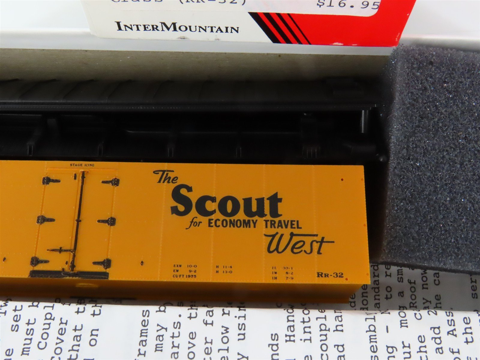 HO Scale InterMountain Kit 41115-04 SFRD Santa Fe Scout/SL Map Reefer #35639