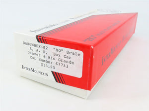 HO Scale InterMountain Kit D&RGWBOX-02 D&RGW Rio Grande AAR Box Car #67733