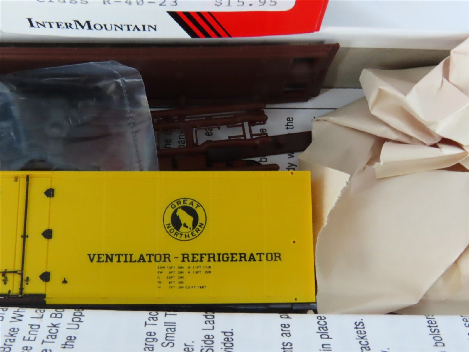 HO Scale InterMountain Kit 40505-04 GN WFEX Western Fruit Express Reefer #68127