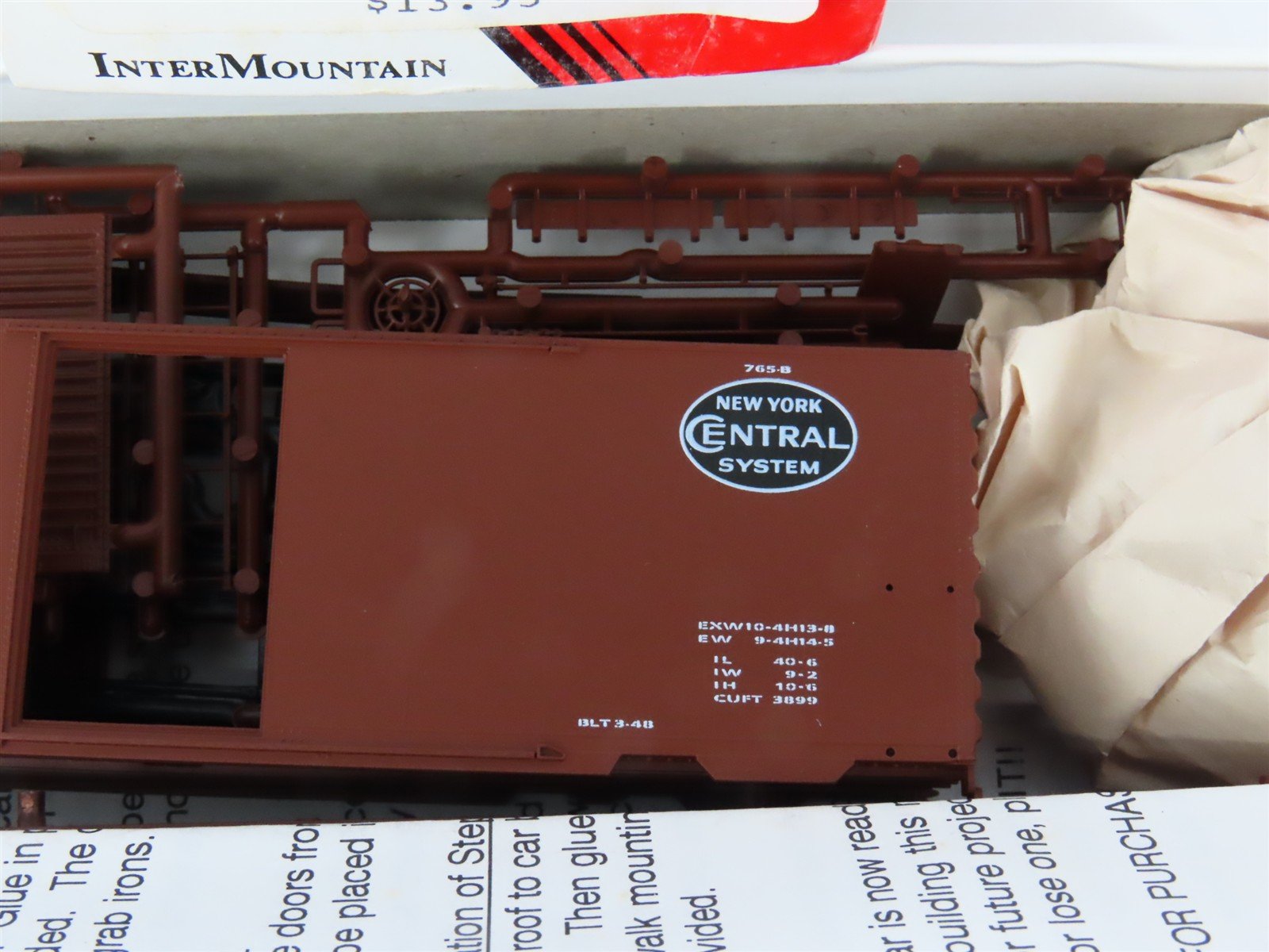HO Scale InterMountain Kit 40401-13 NYC New York Central 40' Box Car #170509