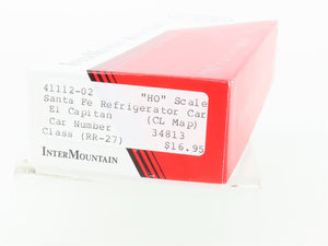 HO Scale InterMountain Kit 41112-02 SFRD Santa Fe El Capitan/Map Reefer #34813