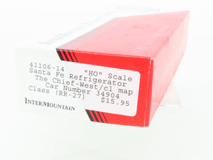 HO Scale InterMountain Kit 41106-14 SFRD Santa Fe Chief West/Map Reefer #34904