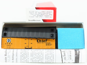 HO Scale InterMountain Kit 41106-13 SFRD Santa Fe Chief West/Map Reefer #34900