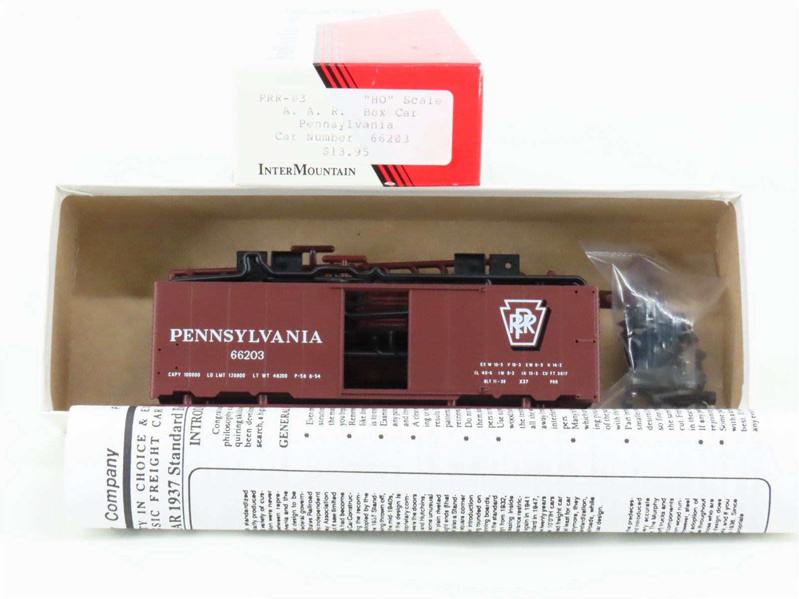 HO Scale InterMountain Kit PRR-03 PRR Pennsylvania Single Door Box Car #66203