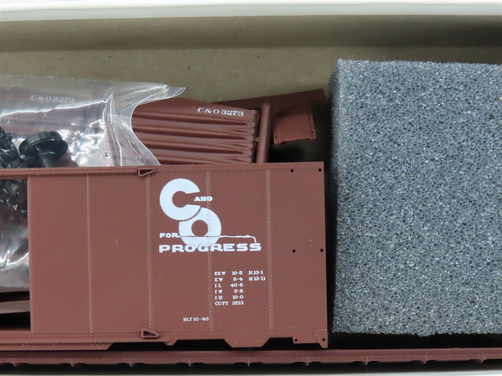 HO Scale InterMountain Kit 40706-04 C&O Progress 1937 AAR 40' Box Car #3273