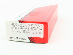 HO Scale InterMountain Kit 41207-09 GATX 10K Gallon Single Dome Tank Car #58560