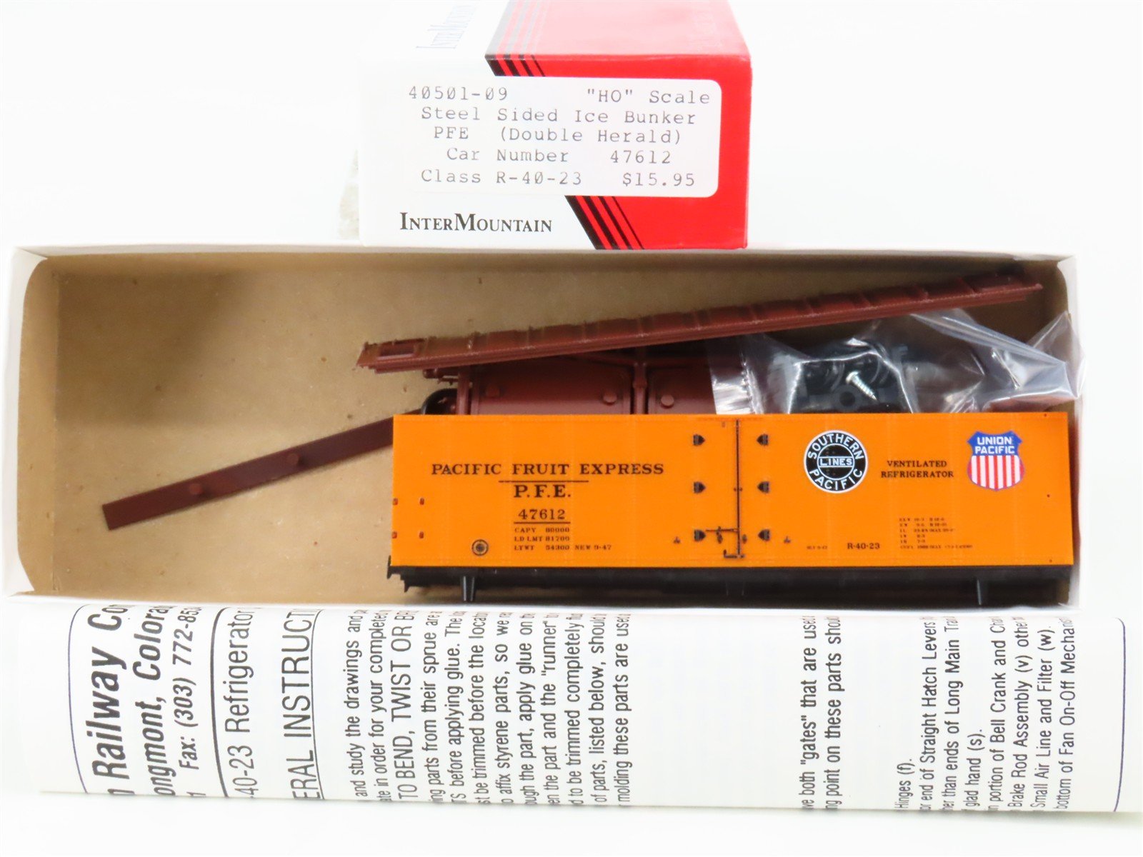 HO Scale InterMountain Kit 40501-09 SP UP PFE Pacific Fruit Express Reefer 47612