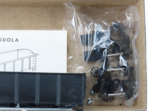 HO Scale Roundhouse Kit 1340 Black Unlettered High Side Gondola