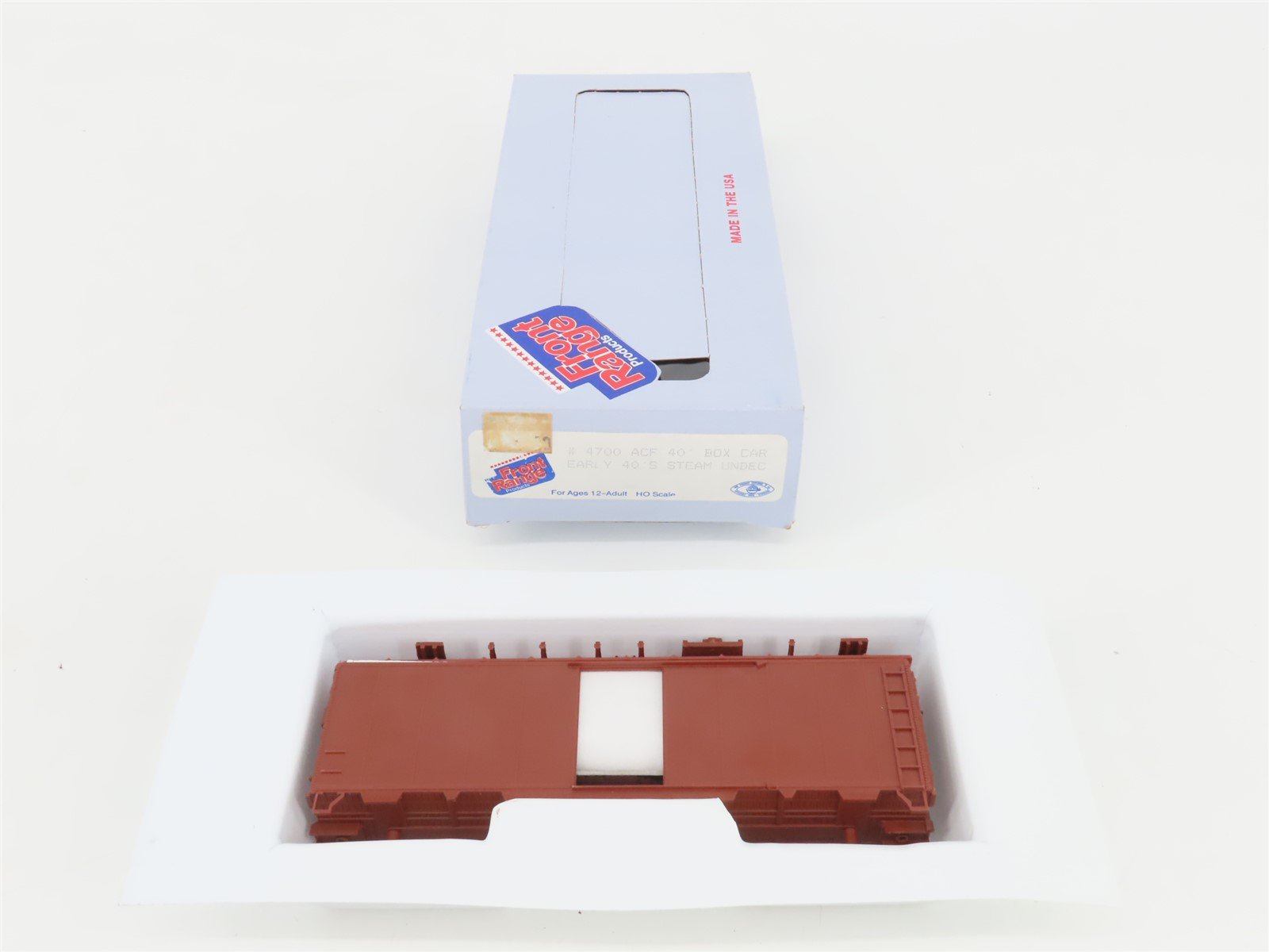 HO Scale Front Range Kit #4700 Undecorated 40' Single Door Box Car