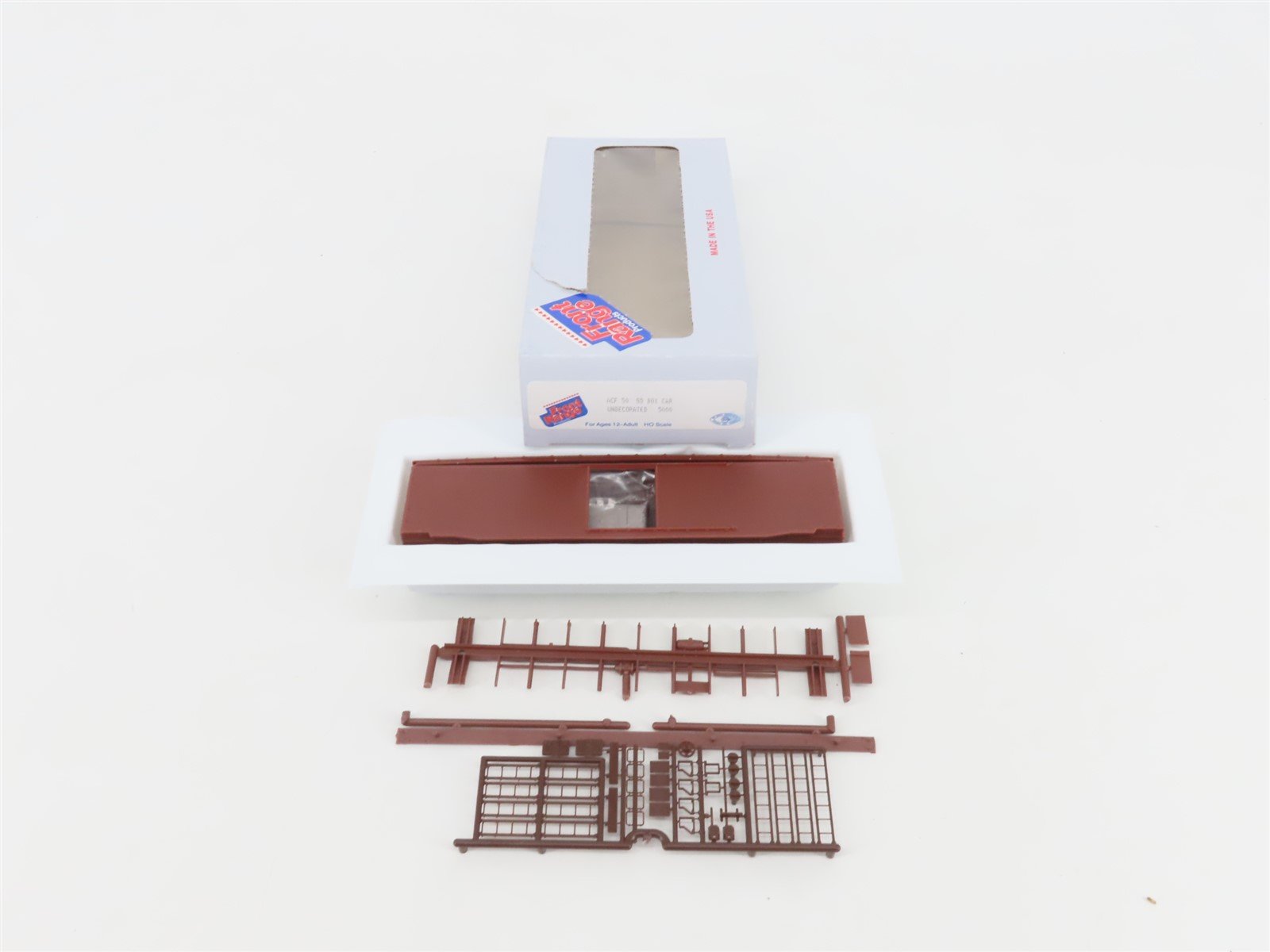 HO Scale Front Range Kit #5000 Undecorated 50' Single Door Box Car