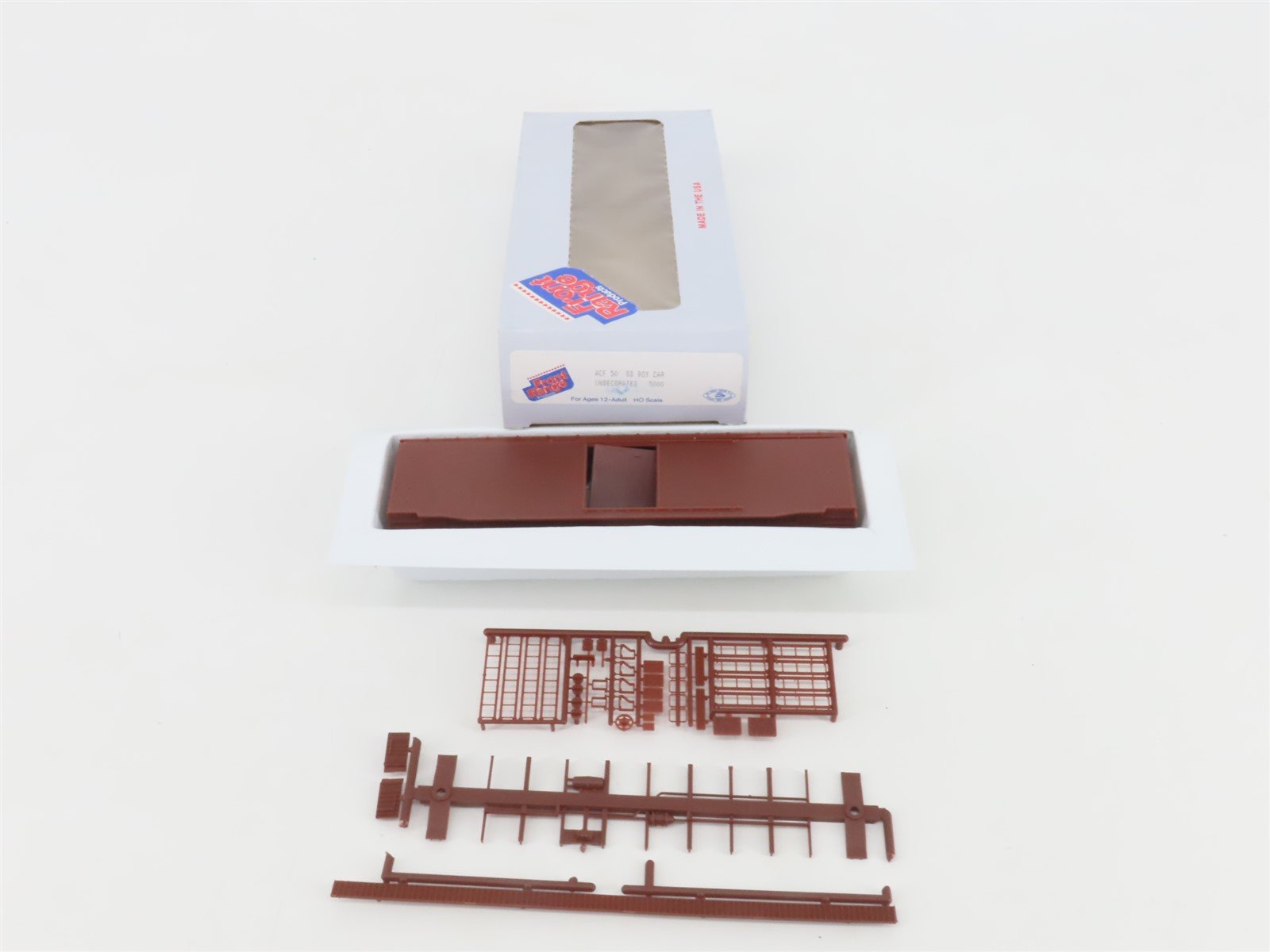 HO Scale Front Range Kit #5000 Undecorated 50' Single Door Box Car