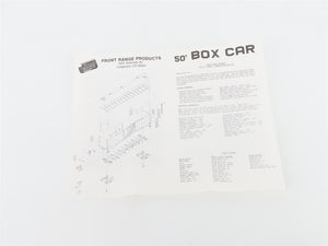 HO Scale Front Range Kit #5000 Undecorated 50' Single Door Box Car