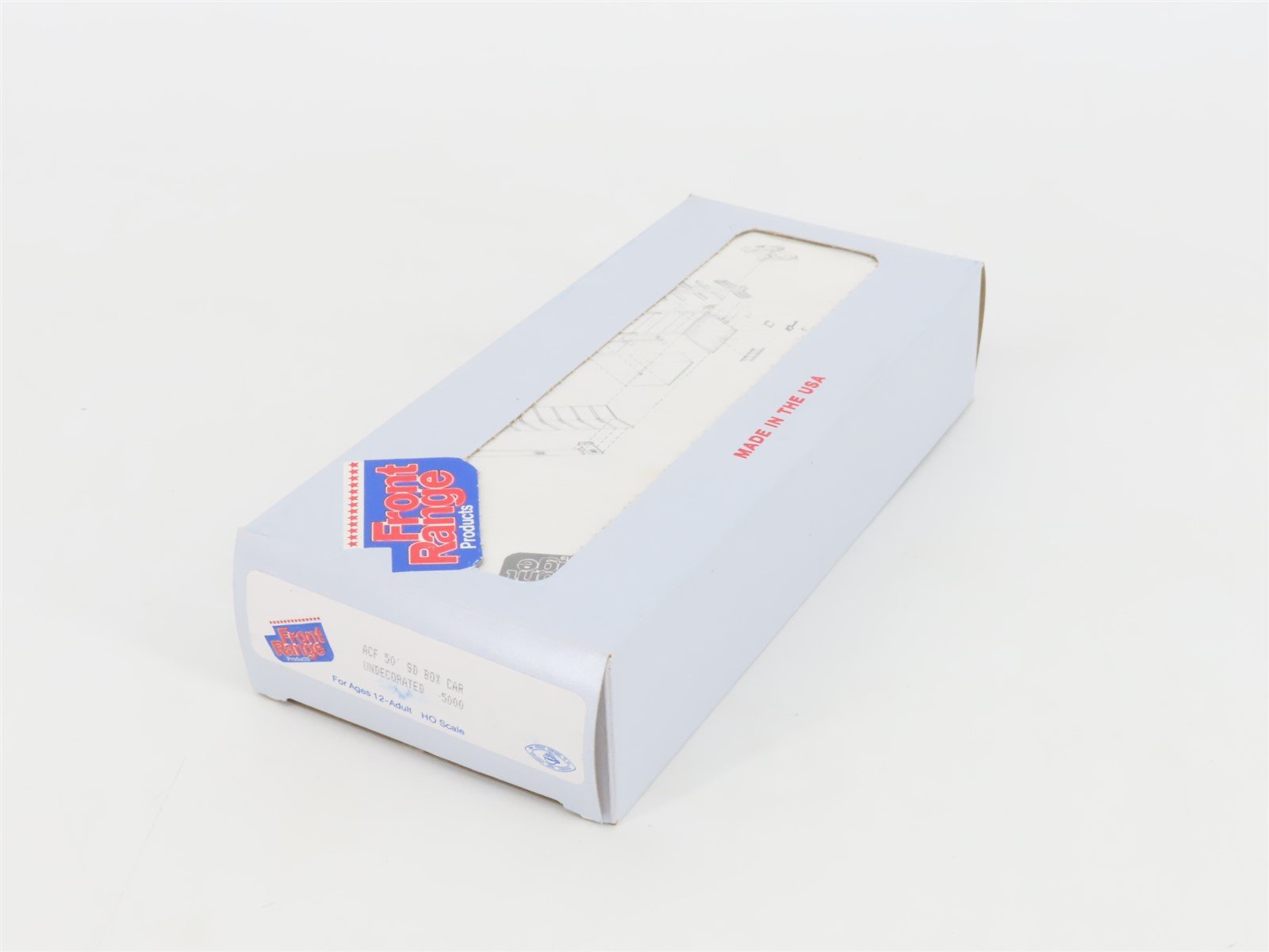 HO Scale Front Range Kit #5000 Undecorated 50' Single Door Box Car