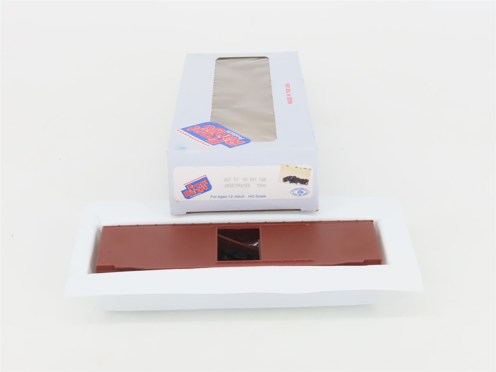 HO Scale Front Range Kit #5000 Undecorated 50' Single Door Box Car