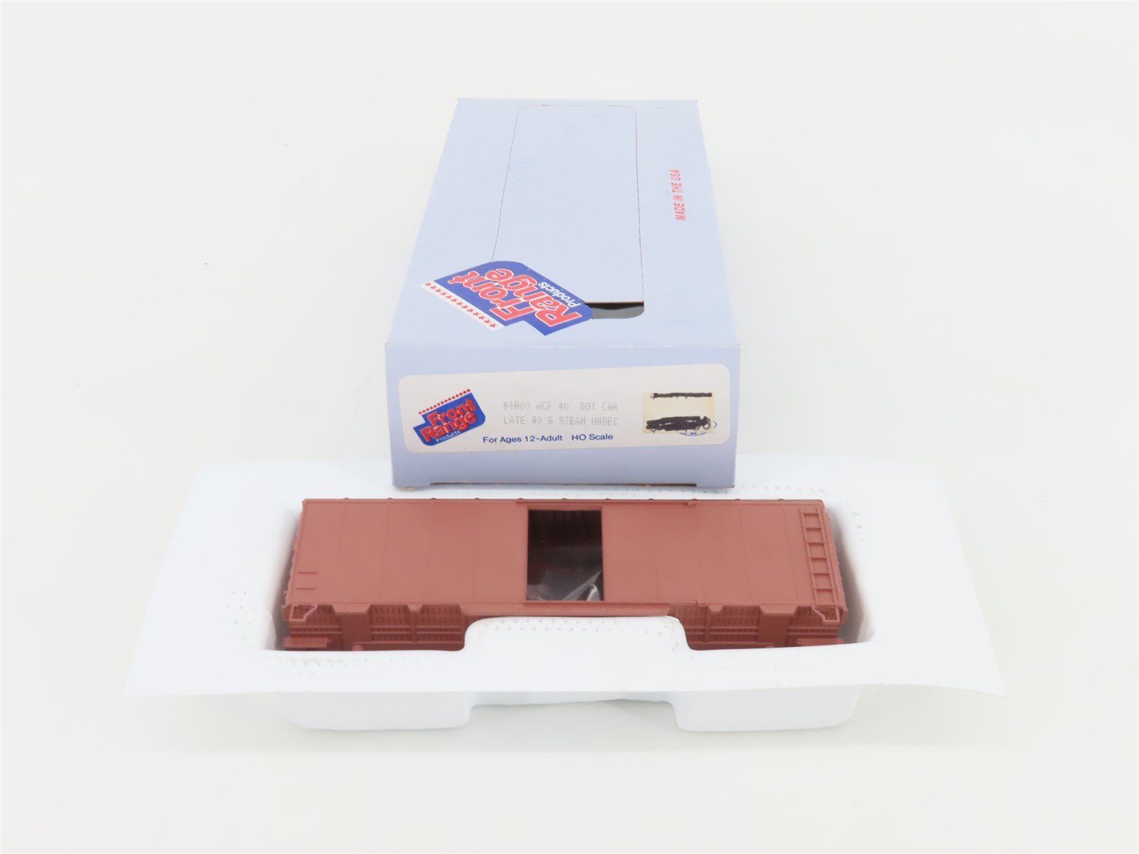 HO Scale Front Range Kit #4800 Undecorated Single Door 40' Box Car