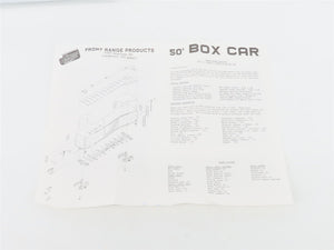 HO Scale Front Range Kit #5000 Undecorated 50' Single Door Box Car
