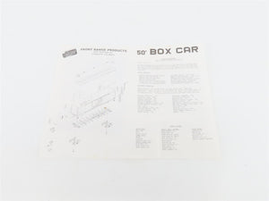 HO Scale Front Range Kit #5000 Undecorated 50' Single Door Box Car
