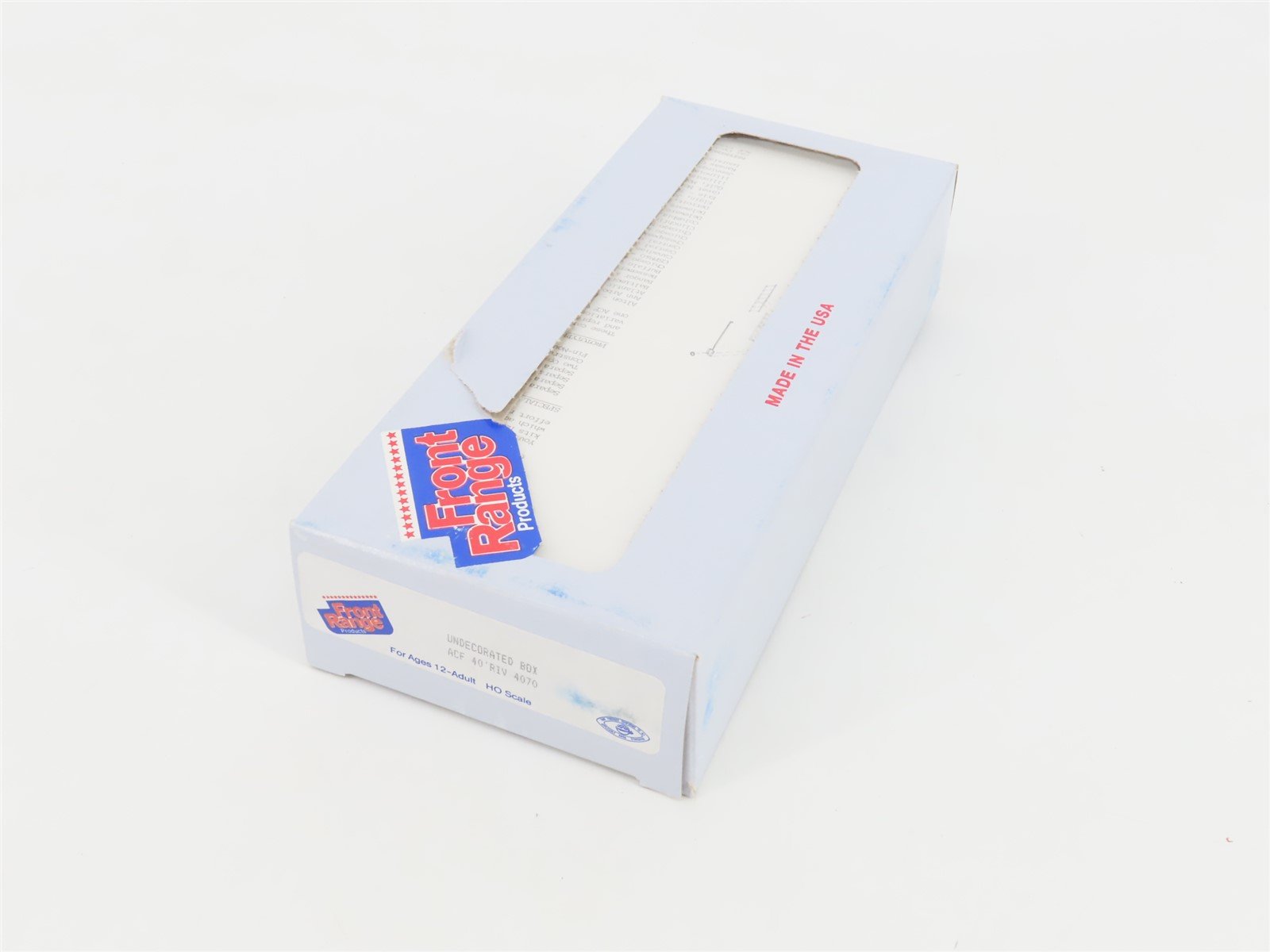 HO Scale Front Range Kit #4070 Undecorated 40' Single Door Box Car