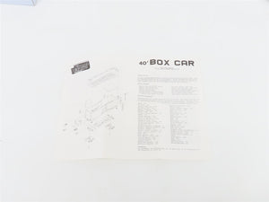 HO Scale Front Range Kit #4070 Undecorated Single Door 40' Box Car