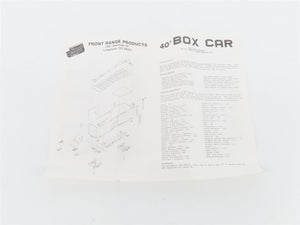 HO Scale Front Range Kit #4070 Undecorated 40' Single Door Box Car