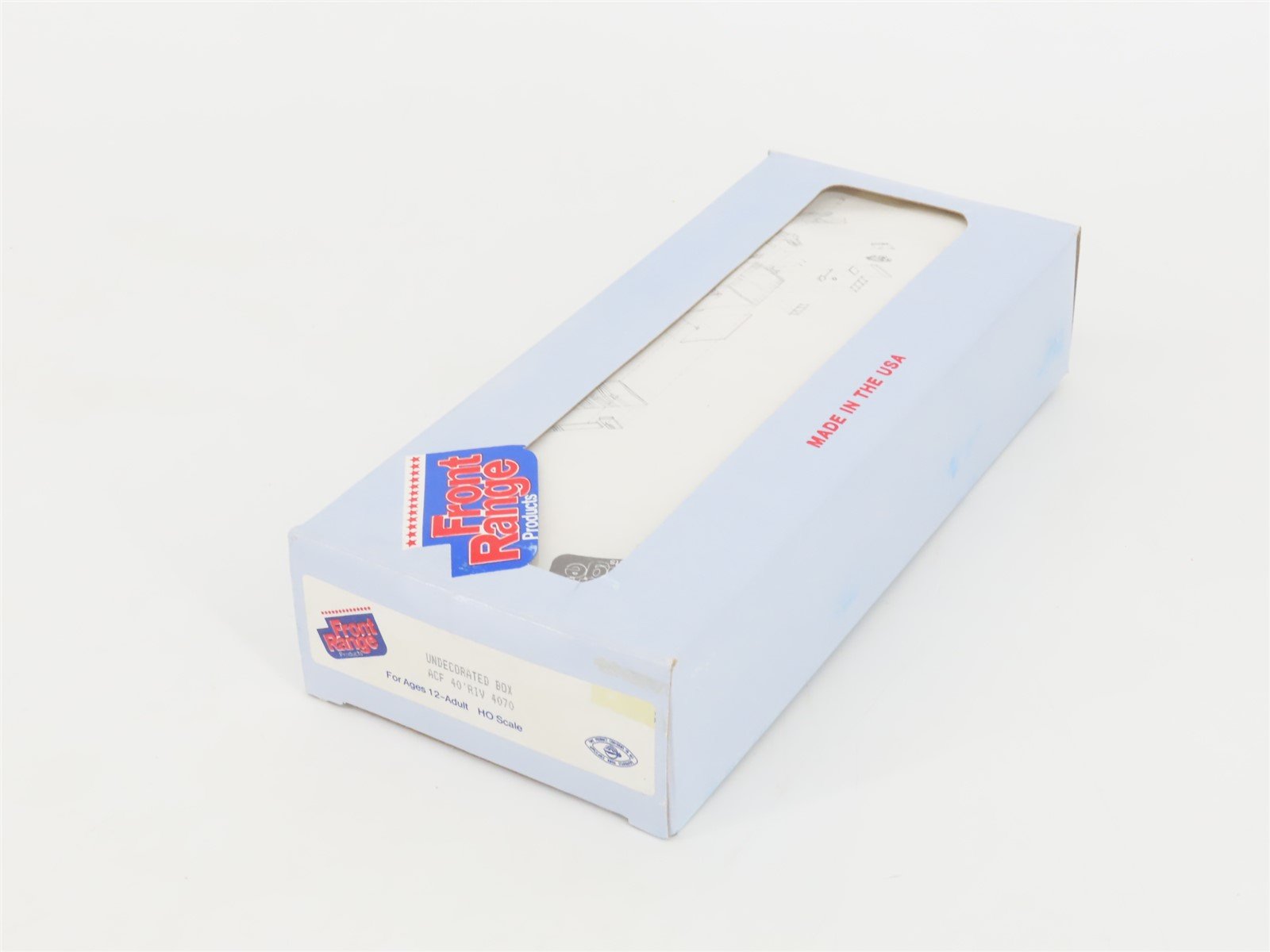 HO Scale Front Range Kit #4070 Undecorated 40' Single Door Box Car