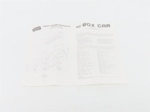 HO Scale Front Range Kit #4070 Undecorated 40' Single Door Box Car