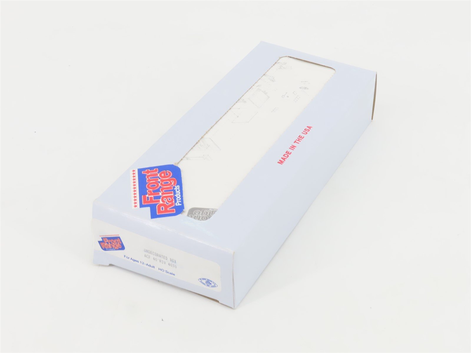 HO Scale Front Range Kit #4070 Undecorated 40' Single Door Box Car